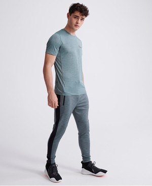 Superdry Training Colourblock Férfi Sportruházat Olivazöld/Zöld | NYZKB3560